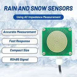 Trasmettitore sensore pioggia e neve analogico rilevamento induzione meteo riscaldamento uscita IP65 antigelo RS485 0-2V 0-5V 0-10V 4-20mA