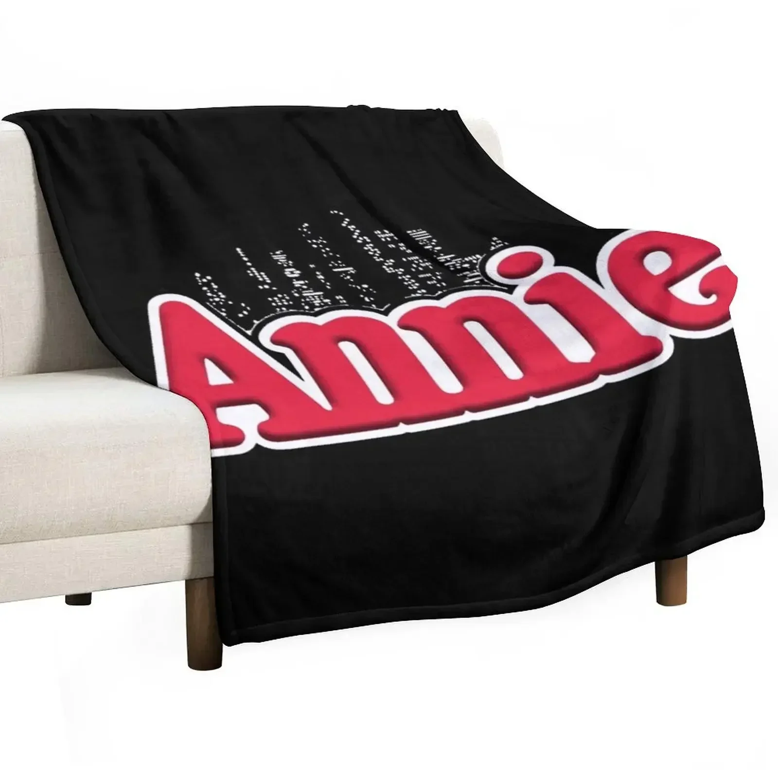 

Annie Musical Logo 59 Simple Vintage Throw Blanket Bed linens Fashion Sofas Camping Thermal Blankets