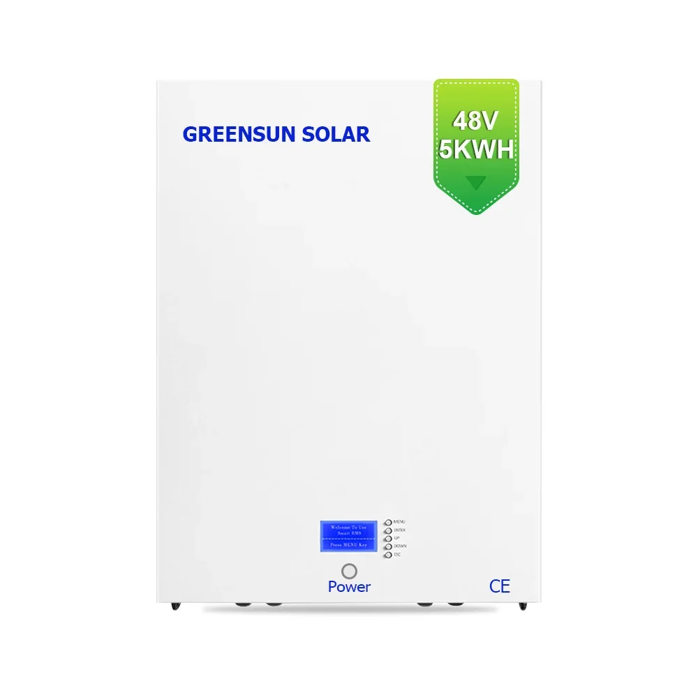 Greensunソーラーリチウムパワーウォール、51.2v 100ahは鉛蓄電池、5kwh、LiFePo4、51.2vを交換します