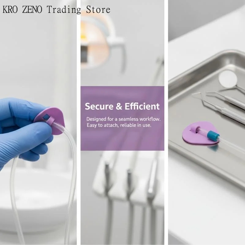 🔝Dental Saliva Ejector 10 Pcs Flexible Suction Tube Comfortable Tongue Guard for Adult Oral Care Use✨ view 2