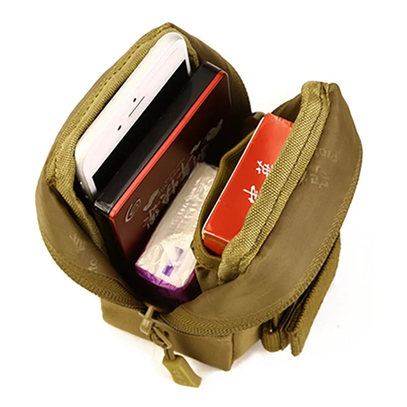 Men Waist Fanny Pack Bag Military Cell/Mobile Phone Cigarette Case Pocket Purse Pouch Nylon Accessories Belt Hip Bum Hook Bag