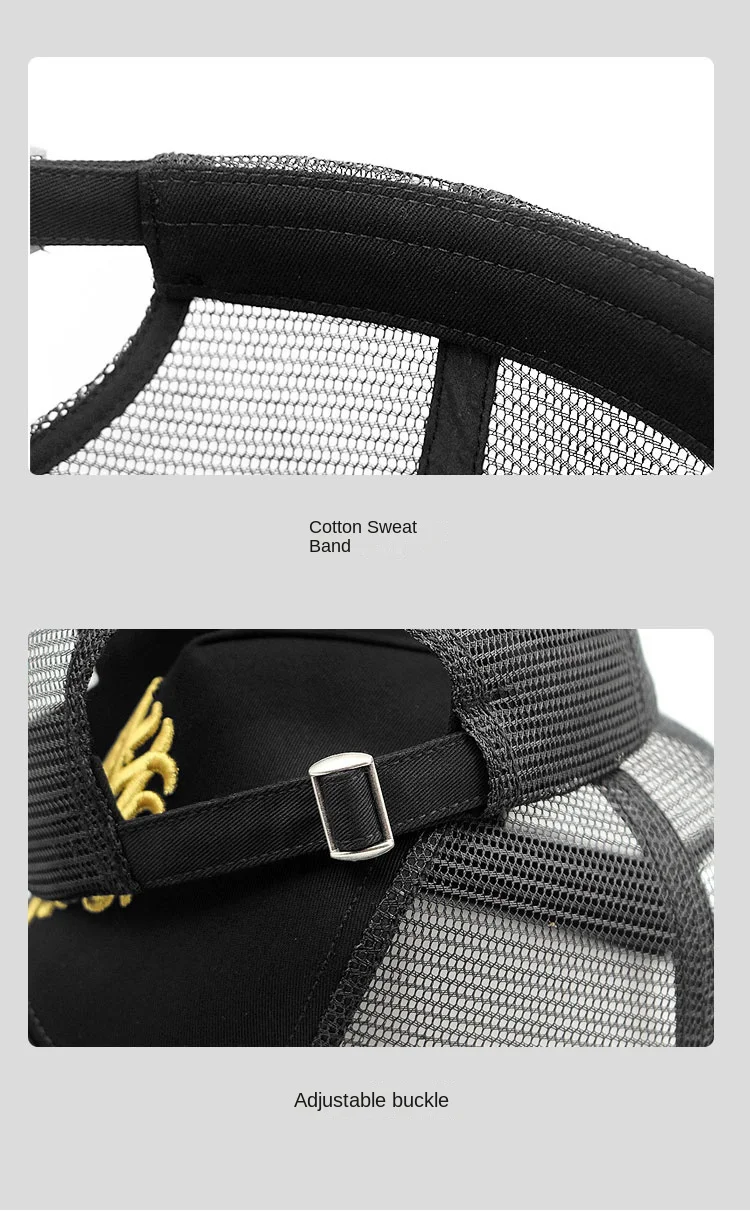 Baseballmützen für großen Kopf, Übergröße, für Männer und Frauen, Mesh, Outdoor, Sportkappen, Papa, Übergröße, Trucker-Kappe, 56–60 cm, 60–65 cm – Detail 23