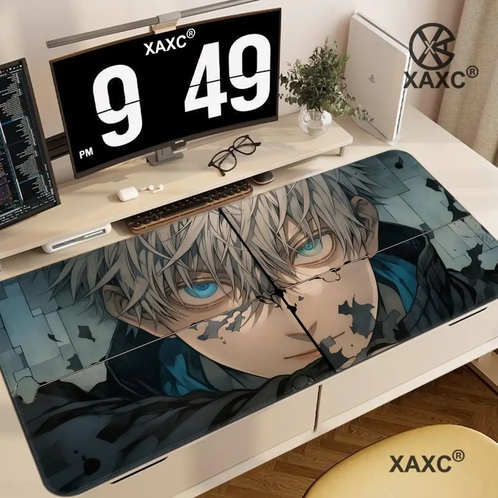

Large Gaming Mouse Pad Jujutsu Kaisen Gojo Satoru Mousepad LockEdge Thickened Computer Keyboard Desk Mat Rubber Anti slip Mats