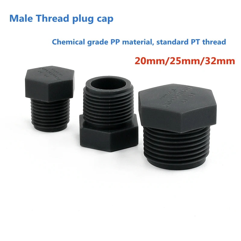 

1/2" 3/4" 1” Inch Male Thread PVC Pipe Plug Screw Plug Pipe Fitting Tube End Caps Plumbing Accessories Water Pipe Connectors