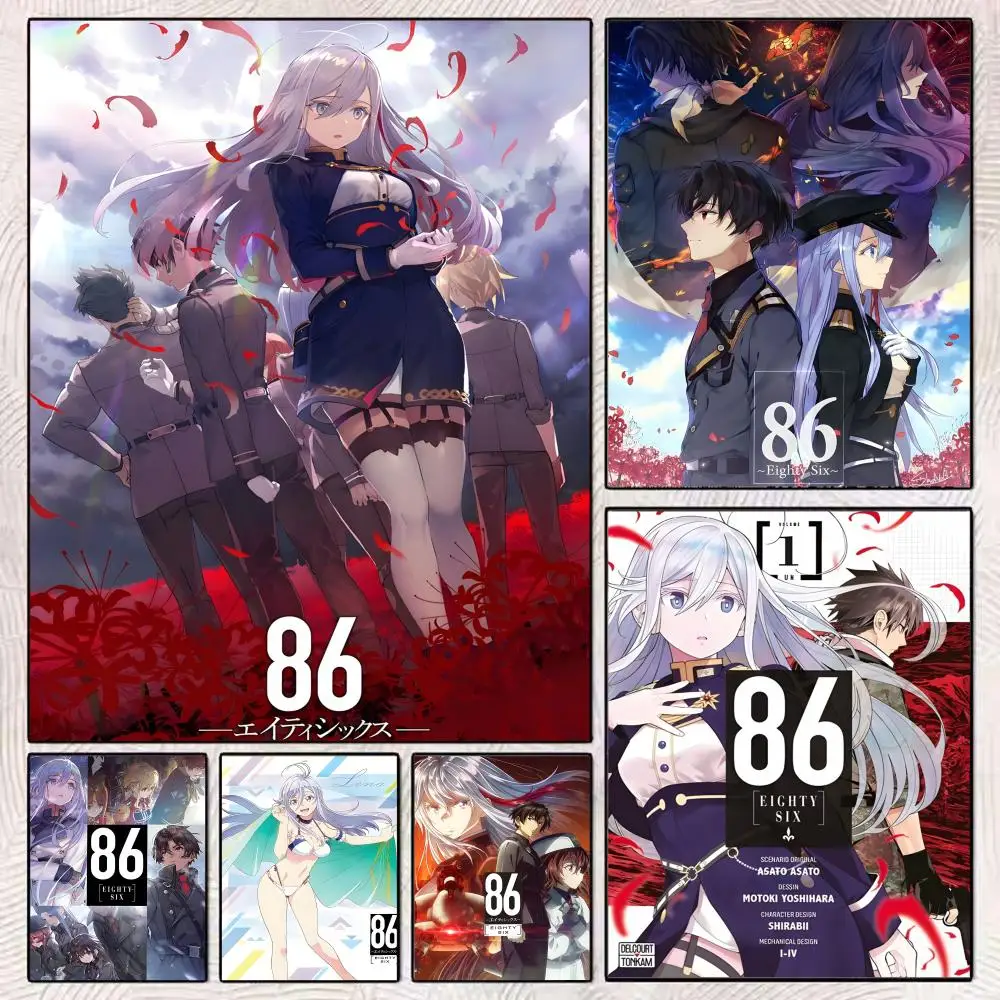 A-Anime 86 Eighty Six Poster, Kunstposter, Filmmalerei, Familie, Kinderzimmer, Wanddekoration, Druck, Geschenk