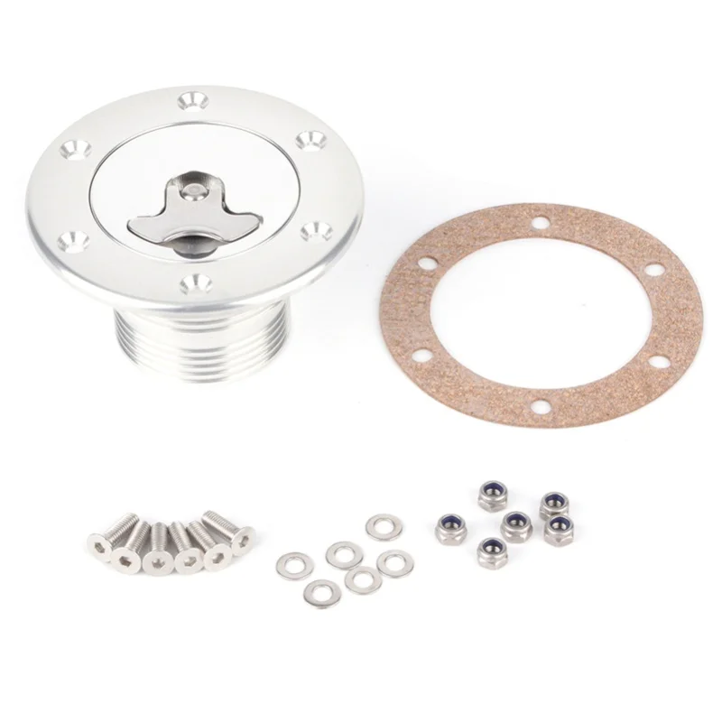 

ID 43.5mm/1.71in Aluminum Alloy Flush Mount Fuel Cell Surge Tank Cap 6 Bolt Opening