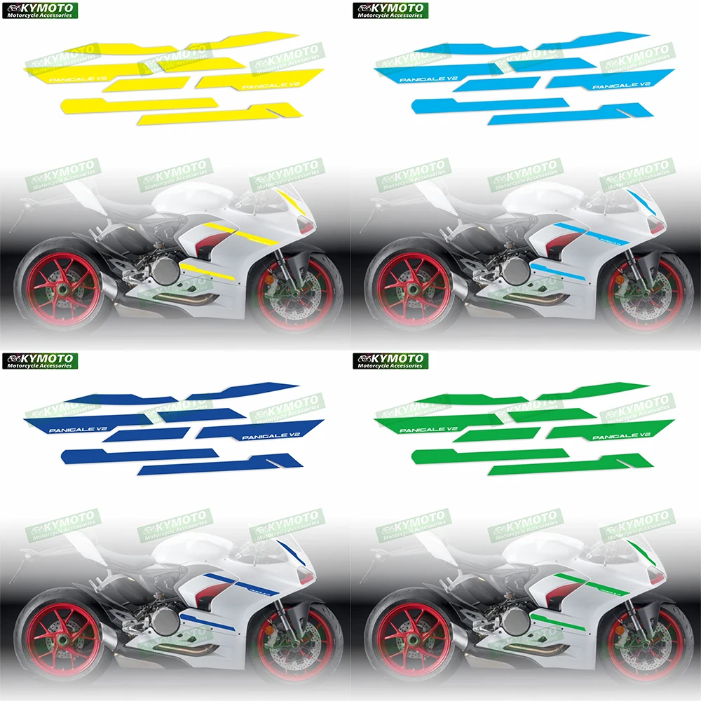 For V2 Panigale V2 2020 2021 2022 2023 2024 Motorcycle Accessories Fairing Modified Sticker Reflective Decal Full Set Decoration