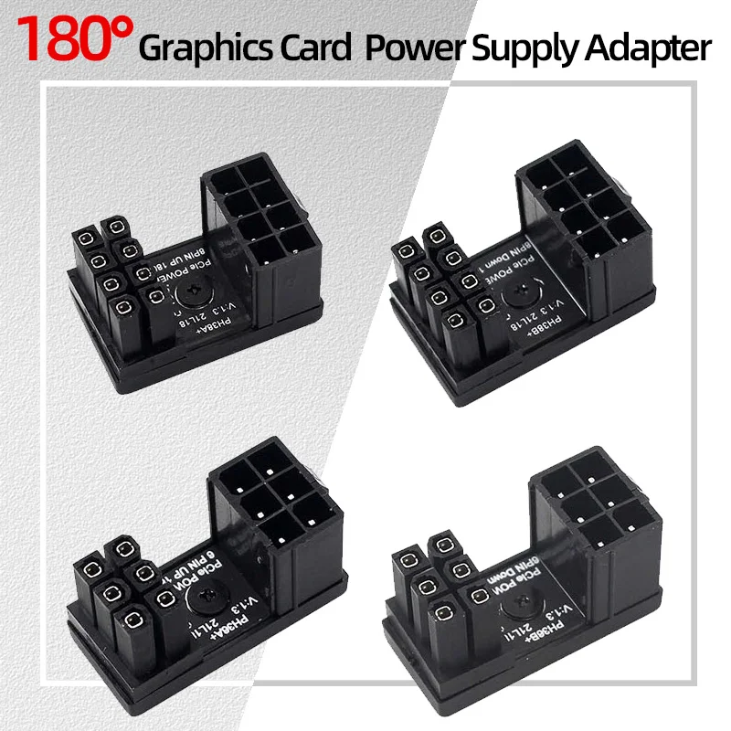 Rotating Power Supply Adapter for Graphics Card