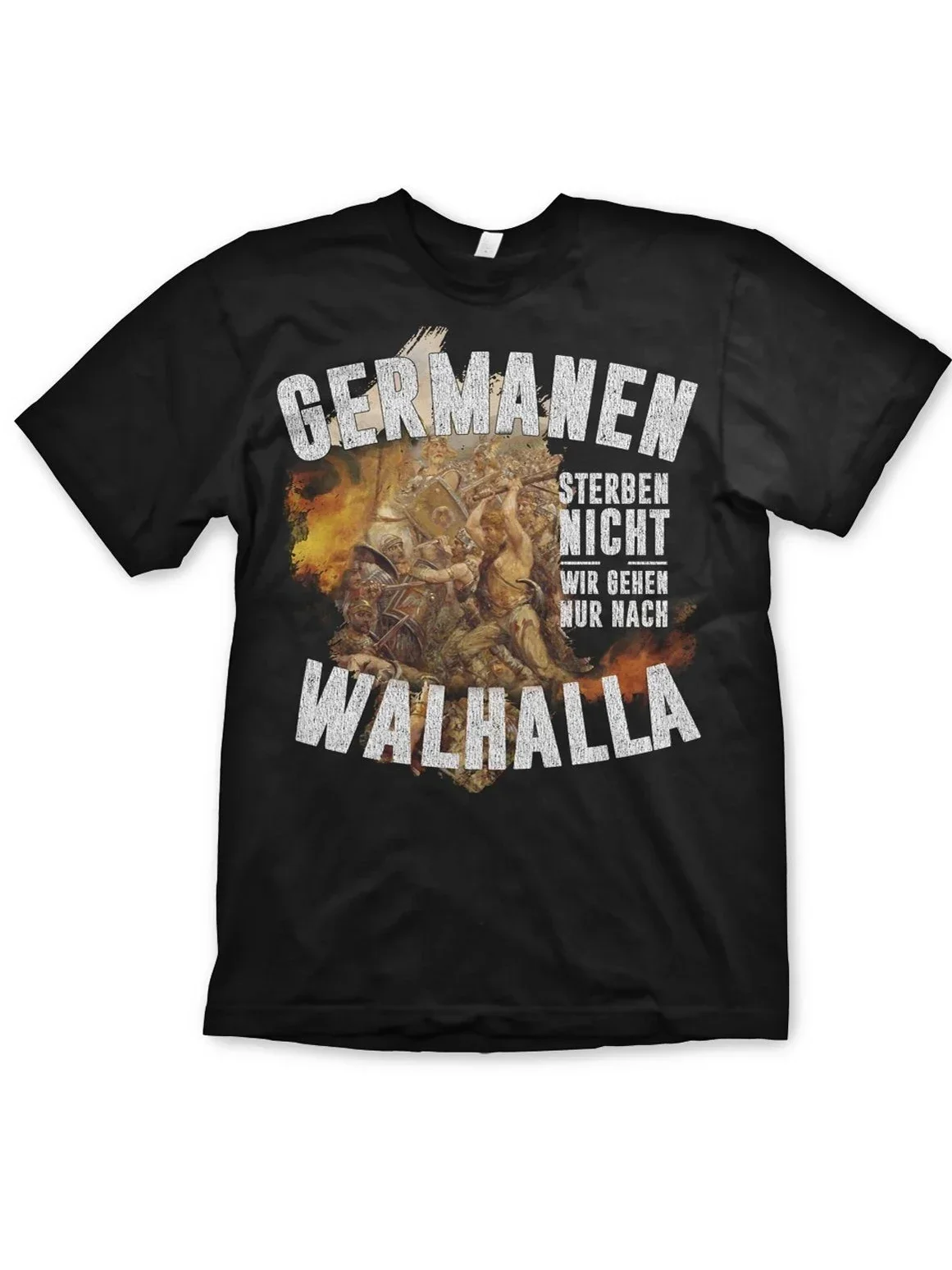 Germanen Sterben Nicht. Nordic Vikings Valhalla T Shirt. Short Sleeve 100% Cotton Casual T-shirts Loose Top Size S-3XL