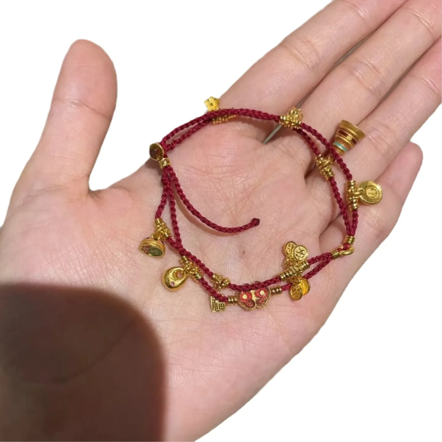 الكلاسيكية متعددة العناصر الغيوم الميمونة كوي لف حبل أحمر سوار خمر جديد في النمط الصيني أساور مأدبة مجوهرات