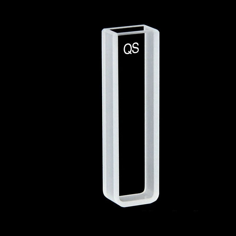 5mm quartz colorimetric dish with two channels of light at 0.5cm - UV transmittance - high transmittance - data pairing