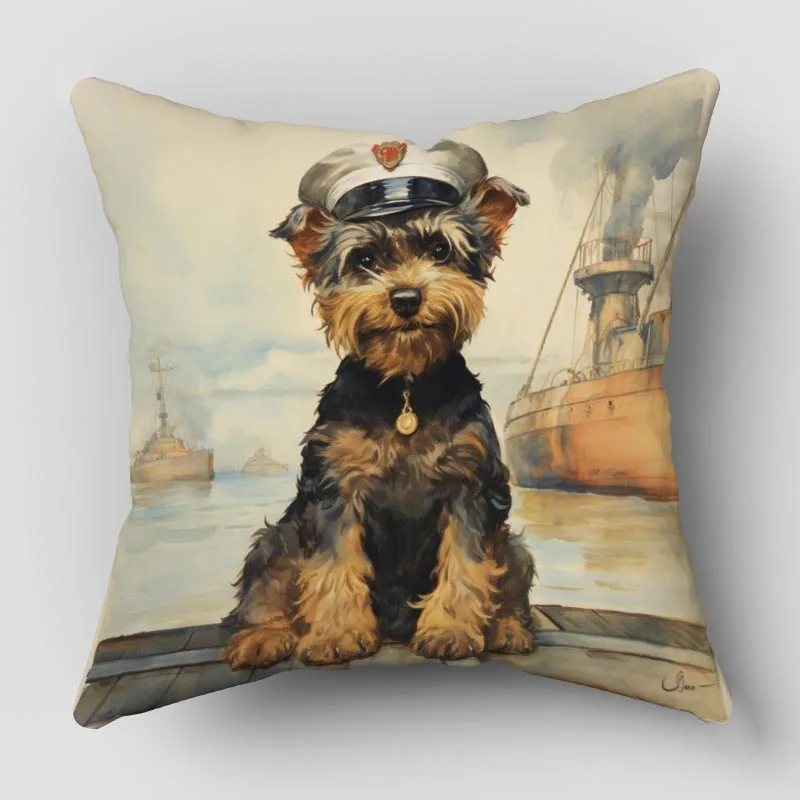 Musife Funny Dog Pillowcase Art Square Zippered Pillow Cover 35*35,40*40,45*45cm wholesale