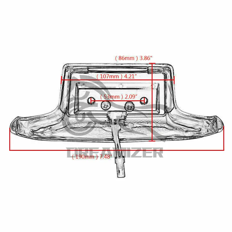 For Harley Electra Glide Ultra Classic FLHTCU Motorcycle LED Front Rear Fender Tip Light Rear Tailing Edge Driving Brake Light