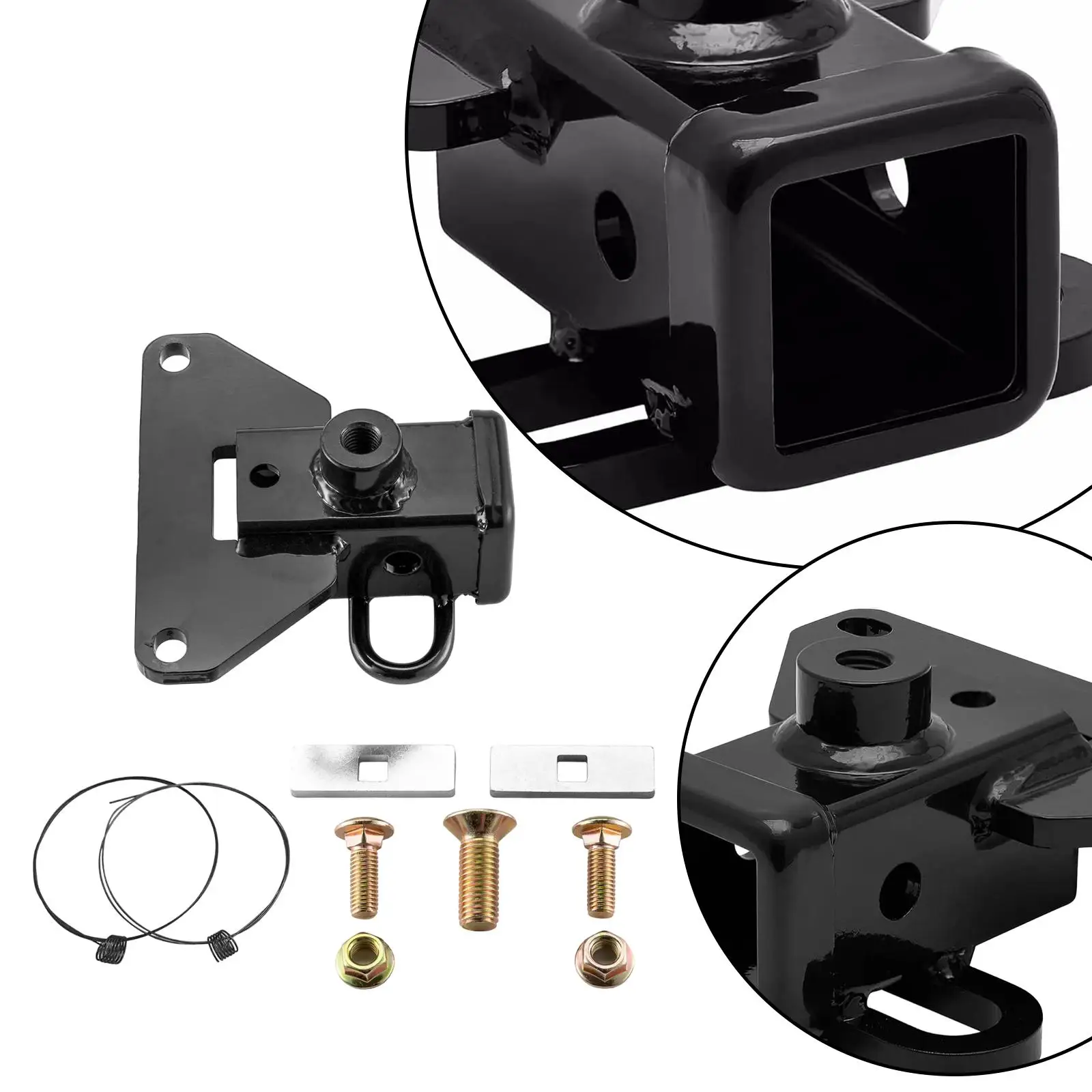 Trailer Tow Hitch 2inch Receiver Assembly, with Bolts Anti Rust Class III Heavy Duty for Gladiator