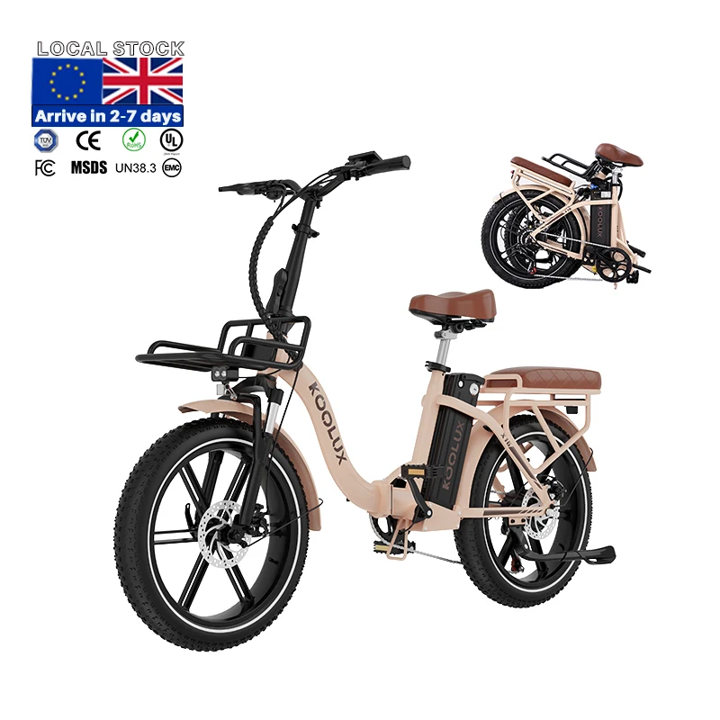 Netherlands Voorraad X16 48V 15.6AH 250W Foldable E-Bike 150km Range 25KM/H Pedal Assist Disc Brake DOC Certified