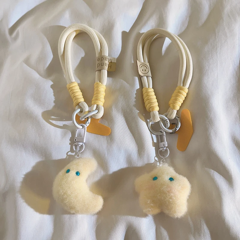 

Симпатичный ремешок для телефона с куклой луны и голубого глаза — в девчачьем стиле, брелок и ремешок на запястье