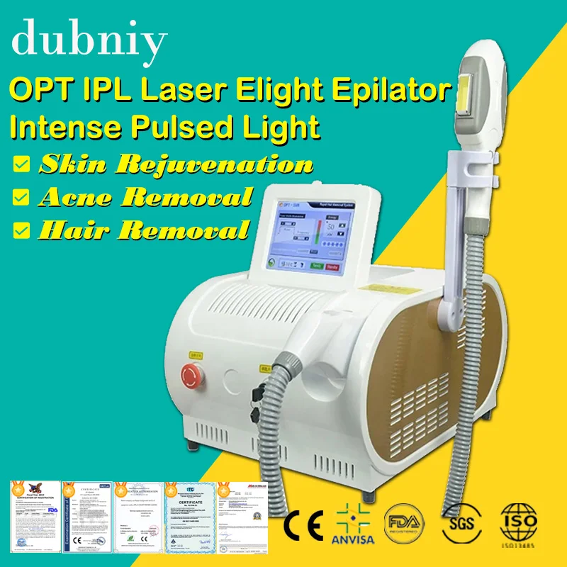 

OPT IPL Laser Elight Epilator Intense Pulsed Light Optimal Pulse Technology RF Skin Rejuvenation Acne Removal Hair Removal