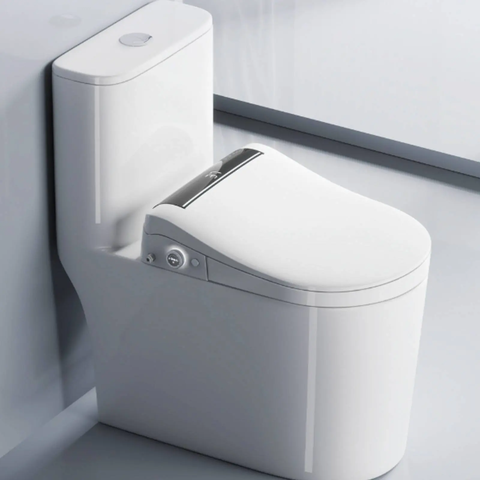Smart Toilet Cover Auto Lid Electric Bidet Toilet Seat Washlet Seat Warm Air Drying Bathroom Fixture Sterilization