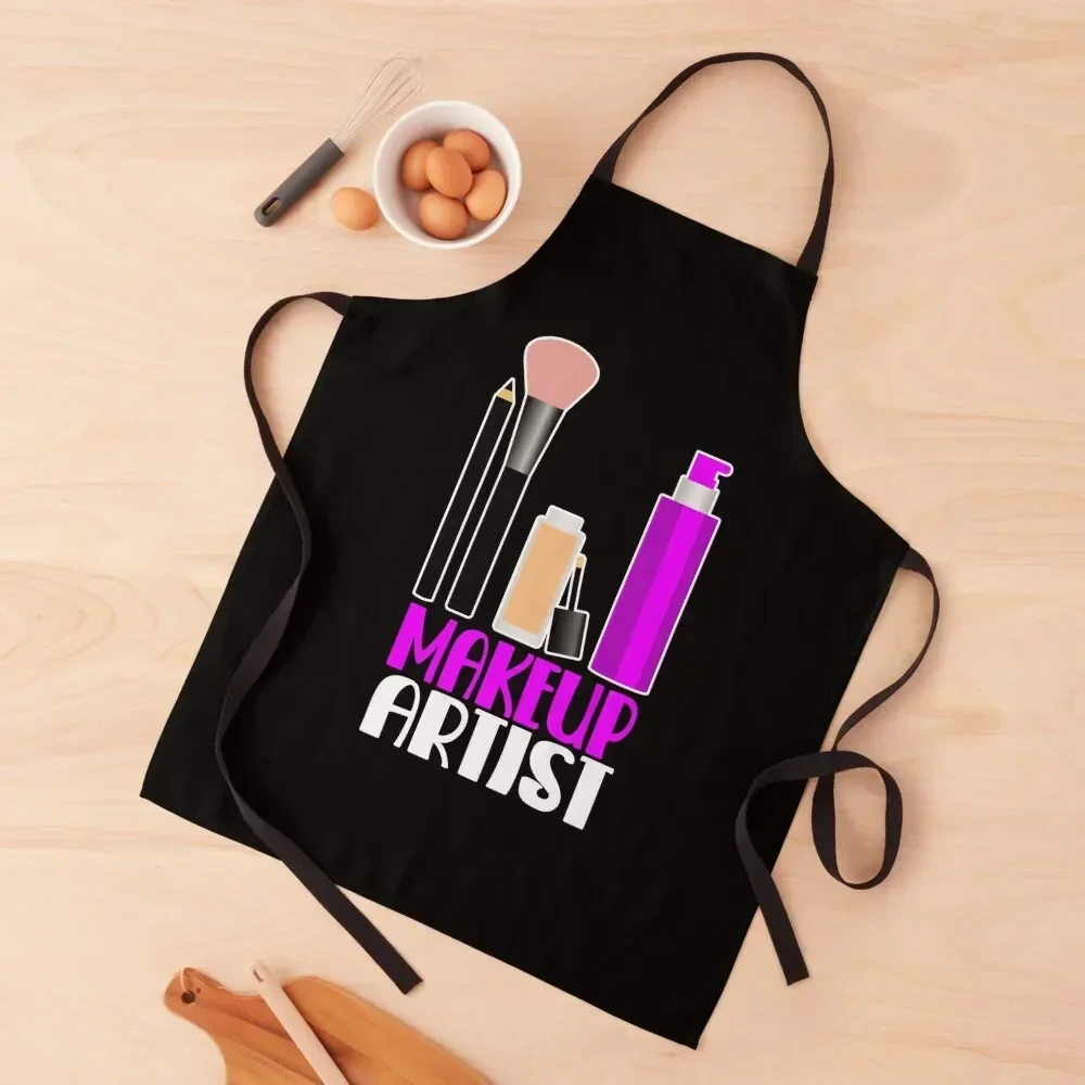 Makeup artist, beautician, cosmetics lover gift Apron Things For Home And Kitchen Custom christmas kitchen Apron