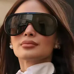 Y2K Big Frame Sunglasses Women For Men Luxury Brand Designer Vintage Sun Glasses Popular Punk Oversized Shades UV400