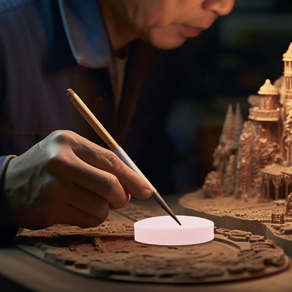 

12pcs Rubber Carving Blocks Diy Supplies Portable Round Stamp Blocks For Handmade Carving Art Craft Beginners Tools