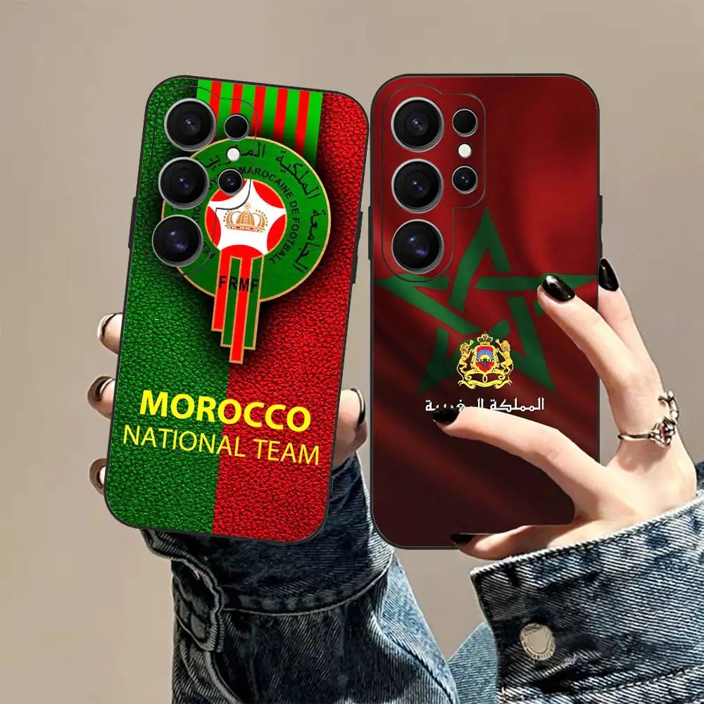 

Maroc M-Morocco Flag Phone Case For Samsung S 24 Fe 25 Ultra Plus 20 Lite 21 30 22 23 24 22 Ultra 5G Fundas