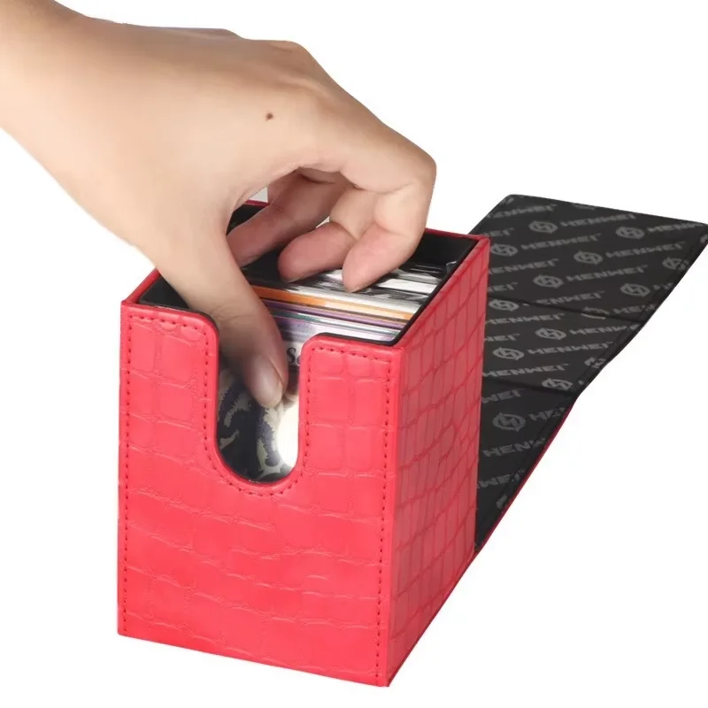 

Gongi Double Door Card Box 100+ Pkm Yu-gi-oh Card Box Trendy Card Storage Box Tcg Card Storage Board Games