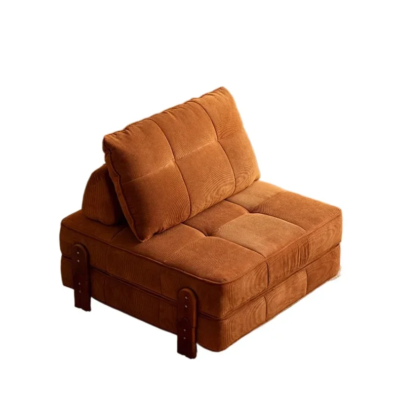 2025 Tofu Block Sofa Single Living Room Module Sofa Small Apartment Folding Lazy Bed Compact Design for Space Saving