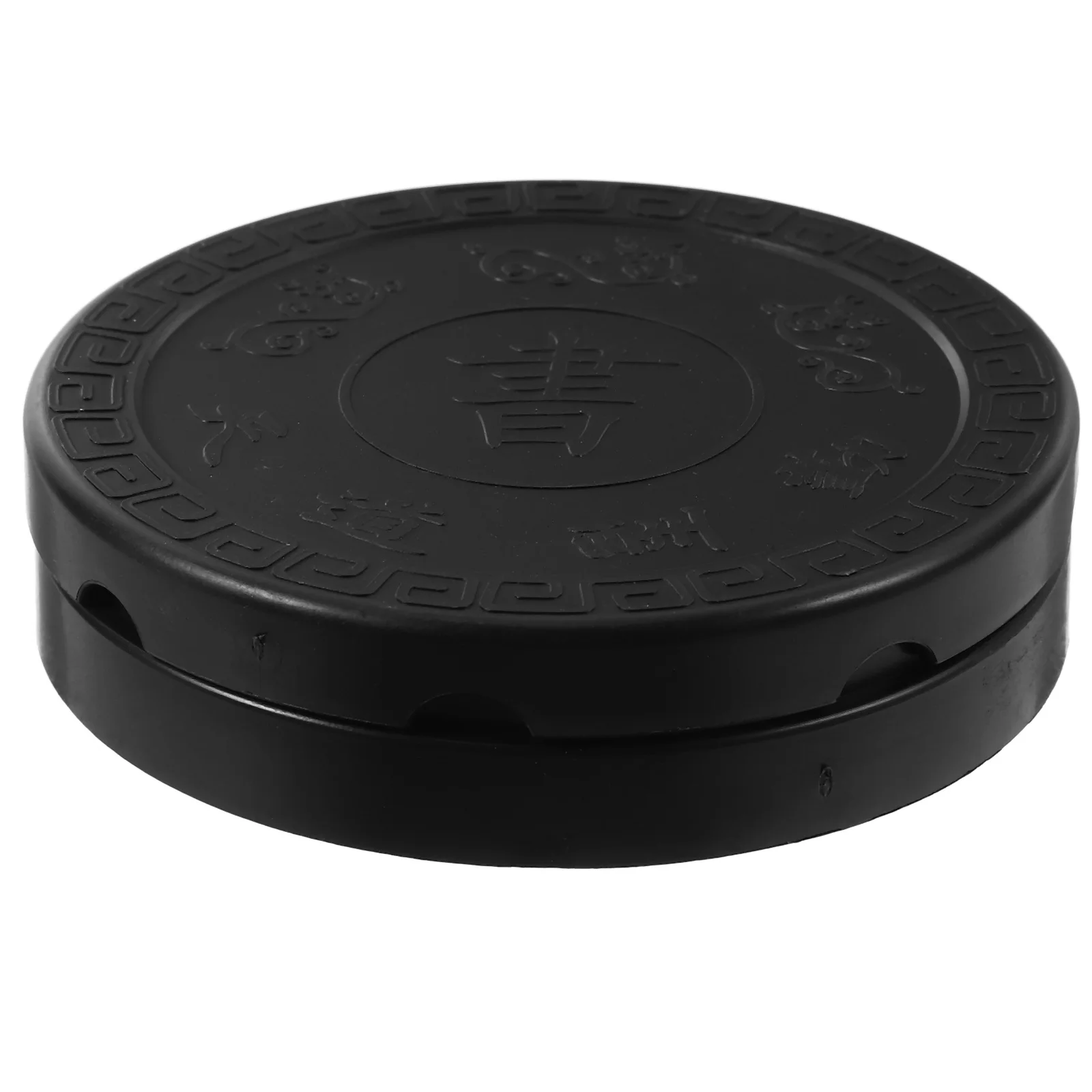 Plastic Inkstone Calligraphy Accessory Composite Tai Ji Shape Durable Practical Smooth Surface
