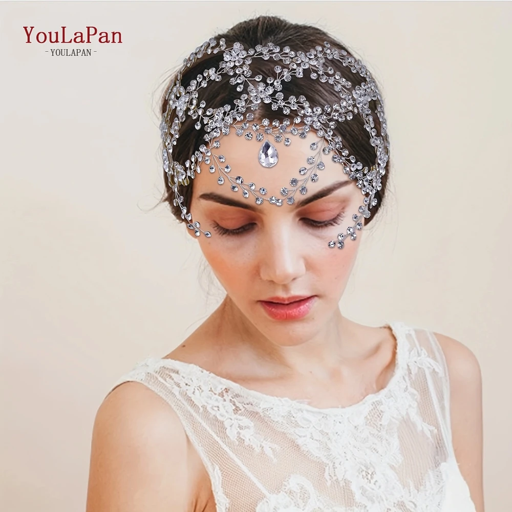 YouLasaupoudrer-Bande de Sauna en Strass pour Femme, Bijoux de Coiffure pour Patients en Clip Brcorporelle, Front, ixde Mariage, Pièce de Jardin, 471