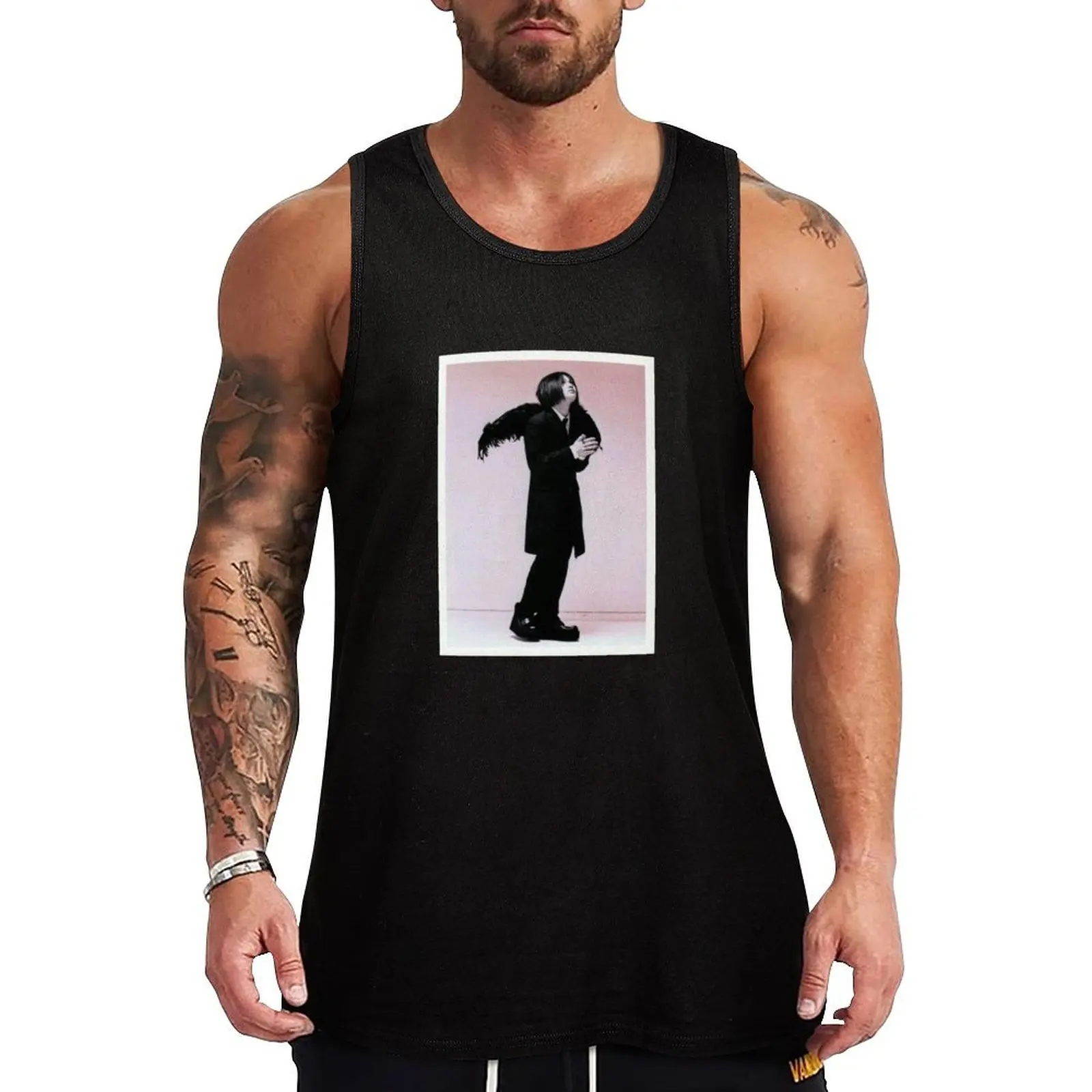 Plastic Tree Ryutaro Tank Top Basic Layering Tank Top Soft Cotton Sleeveless Shirt