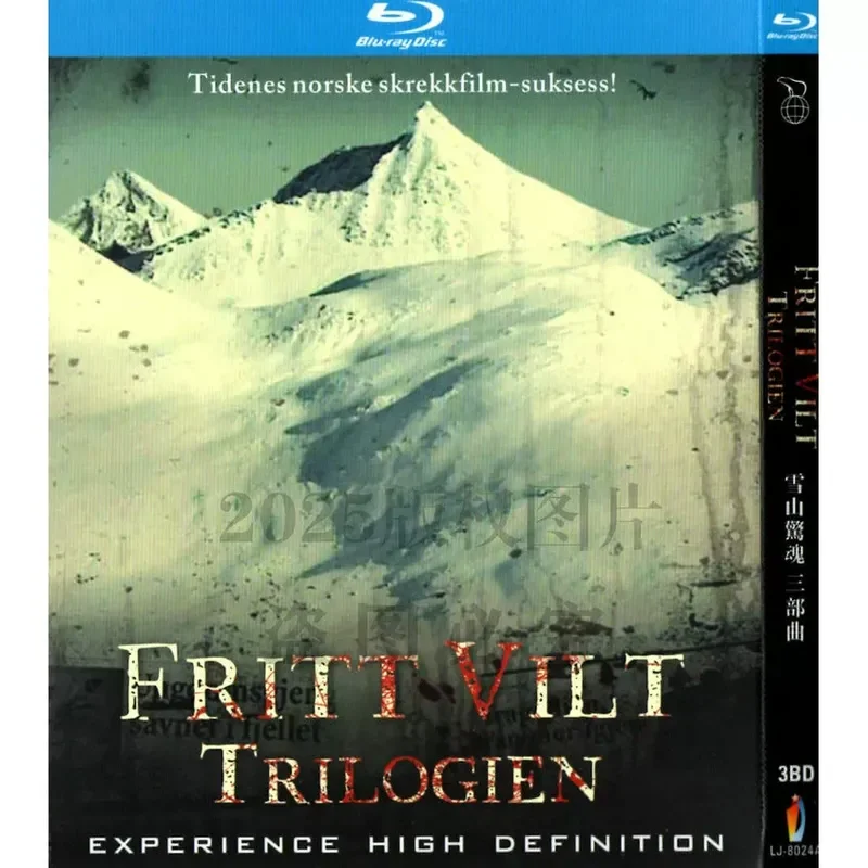 

Norwegian Thriller Horror Movie Snow Mountain Horror 1-3 BD High Definition Blu-ray 3 Discs