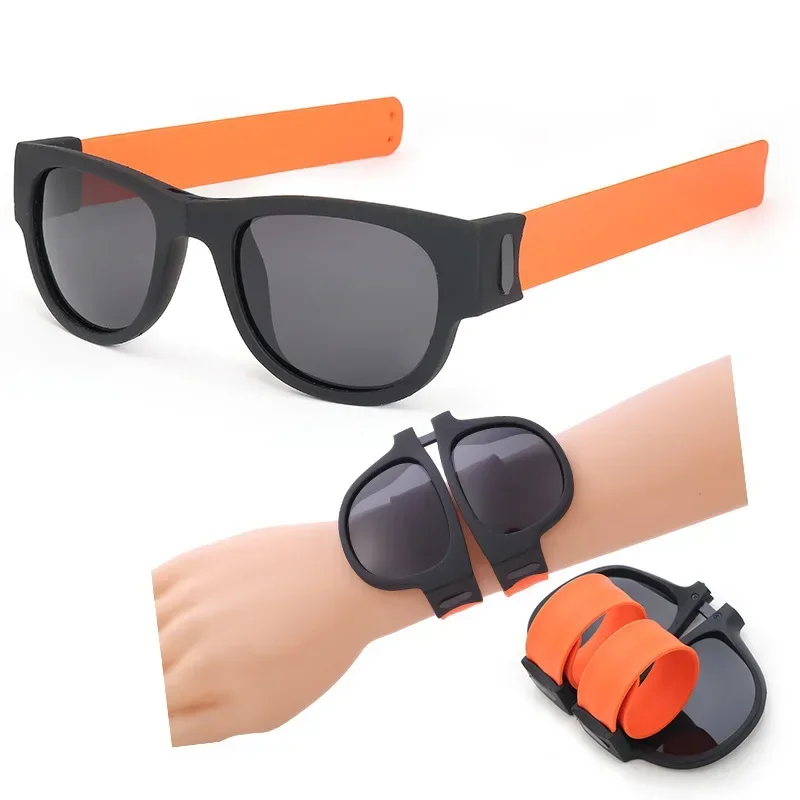 Pop Mirror Bracelet Glasses Folding Sunglasses Polarized Wrist Sunglasses Unisex Glasses Fashion Driving Sunglasses for Men