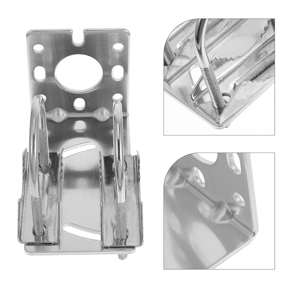 

2pcs Universal Antenna Mount Bracket Aluminum Alloy L-Shaped Design Outdoor Installation Weather-Resistant For Satellite