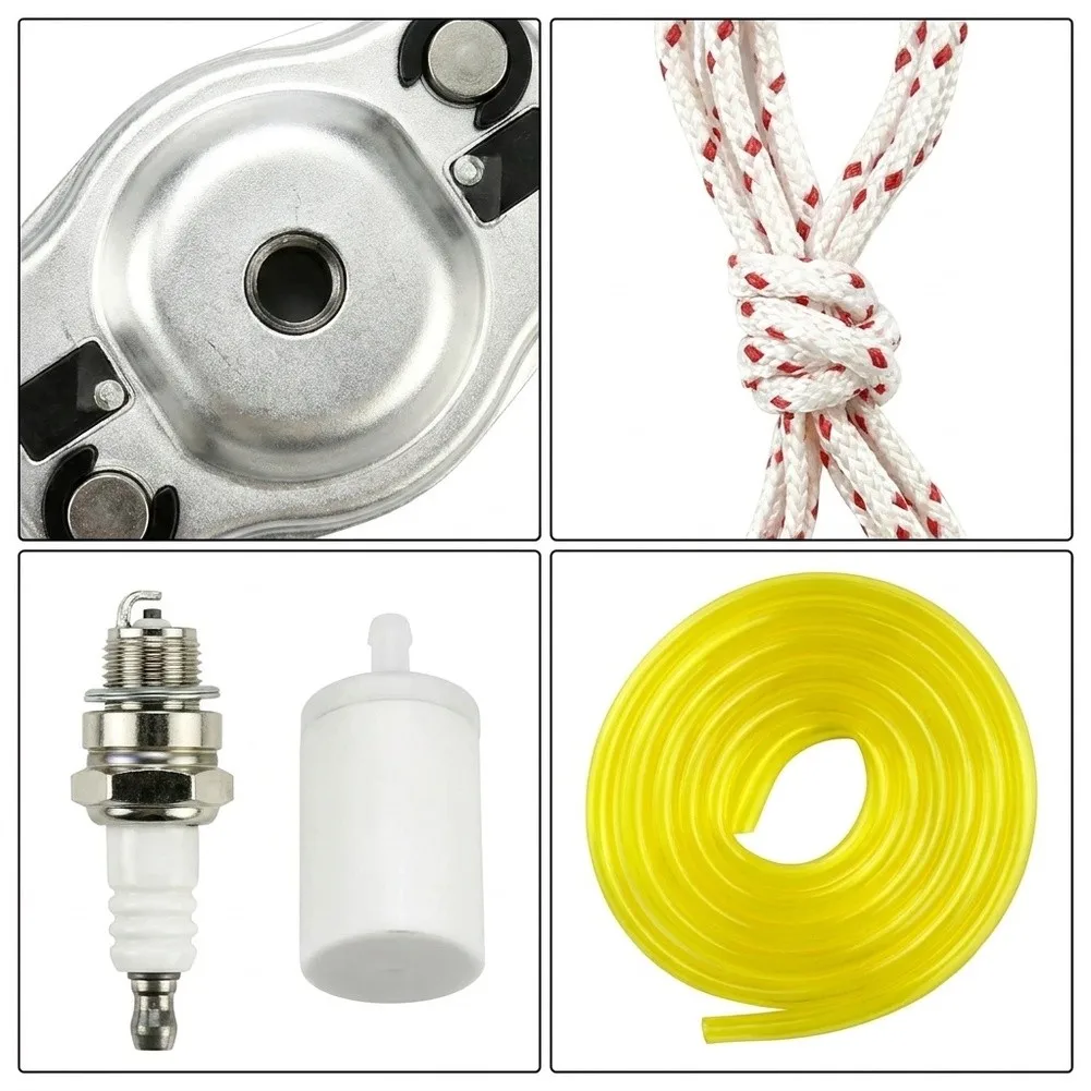 Pull Rope Assembly Starter Drive Plate Metal Construction Slipping Issue Fix Hard Pull Solution Complete Overhaul Kit
