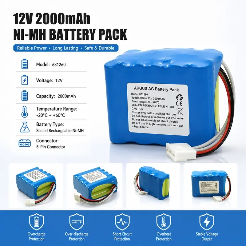Battery for Applicable Machine 601260 ARGI AG ARGI 606 ARGI 717 Syringe Pump Replacement Power Supply