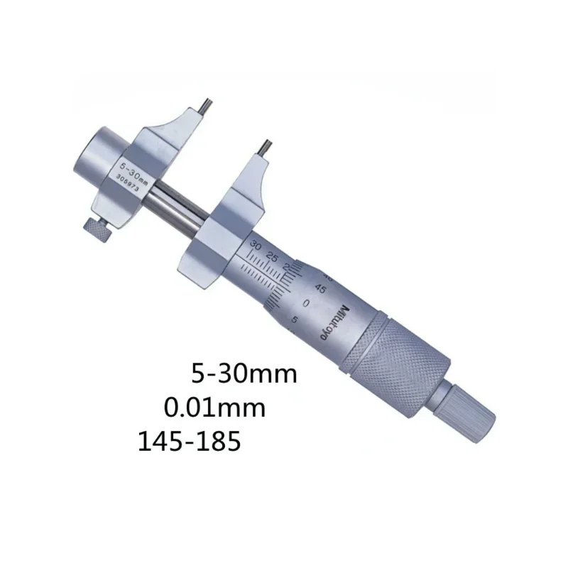 MITUTOYO Wewnętrzne mikrometry, 145-185 5-30 mm 145-186 25-50 mm 145-187 50-75 mm 145-188 75-100 mm 145-189 100-125 mm Typ zacisku