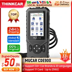 THINKCAR MUCAR CDE900 Obd2 Scanner ECM TCM ABS SRS Car Diagnostic Tools Auto Code Reader Diagnosis OBD Scanners WIFI Free Update