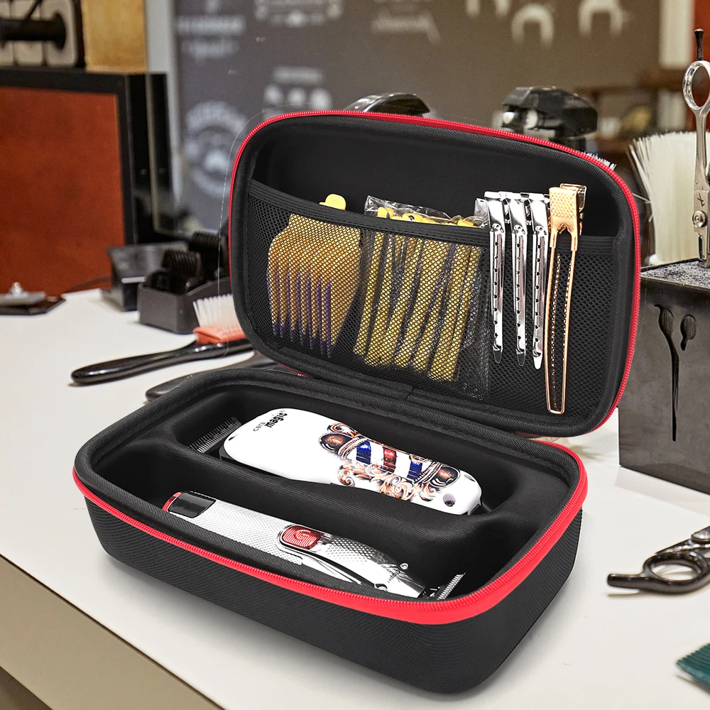 Barbershop Stoßfest Elektrische Clipper Lagerung Tasche Haarnadeln Haar Styling Werkzeug Lagerung Beutel Professionelle Salon Tragbare Werkzeugtasche – Detail 11