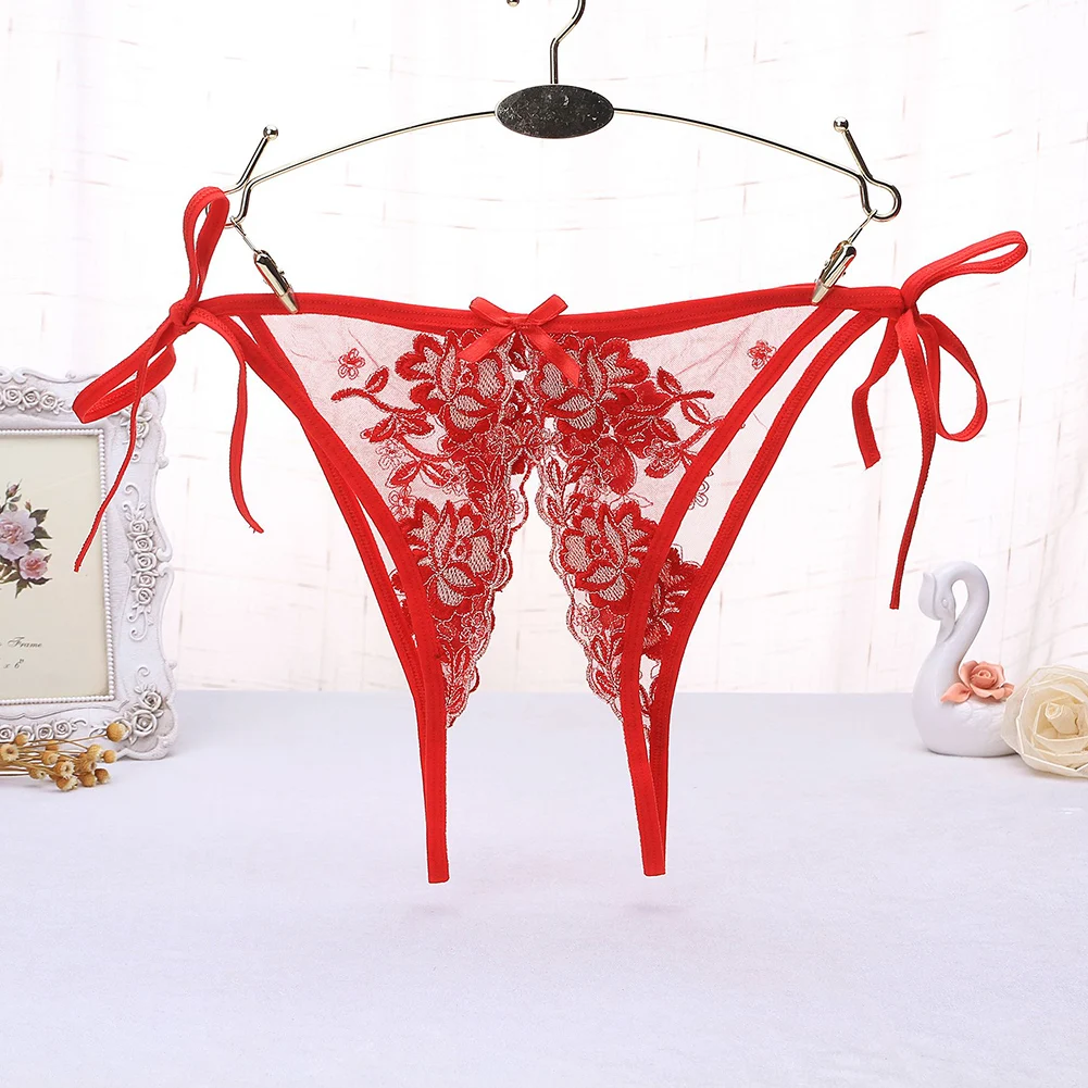 오픈 크로치 티셔츠 자수 속옷 데일리 홀리데이 플로럴 패턴 보통 신축성 프리 사이즈 레귤러 길이