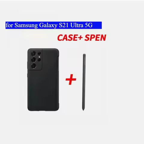Silicone Cover Case with S Pen for Samsung Galaxy S21 Ultra 5G Silicone Cover Case with S Pen Stylus Pen