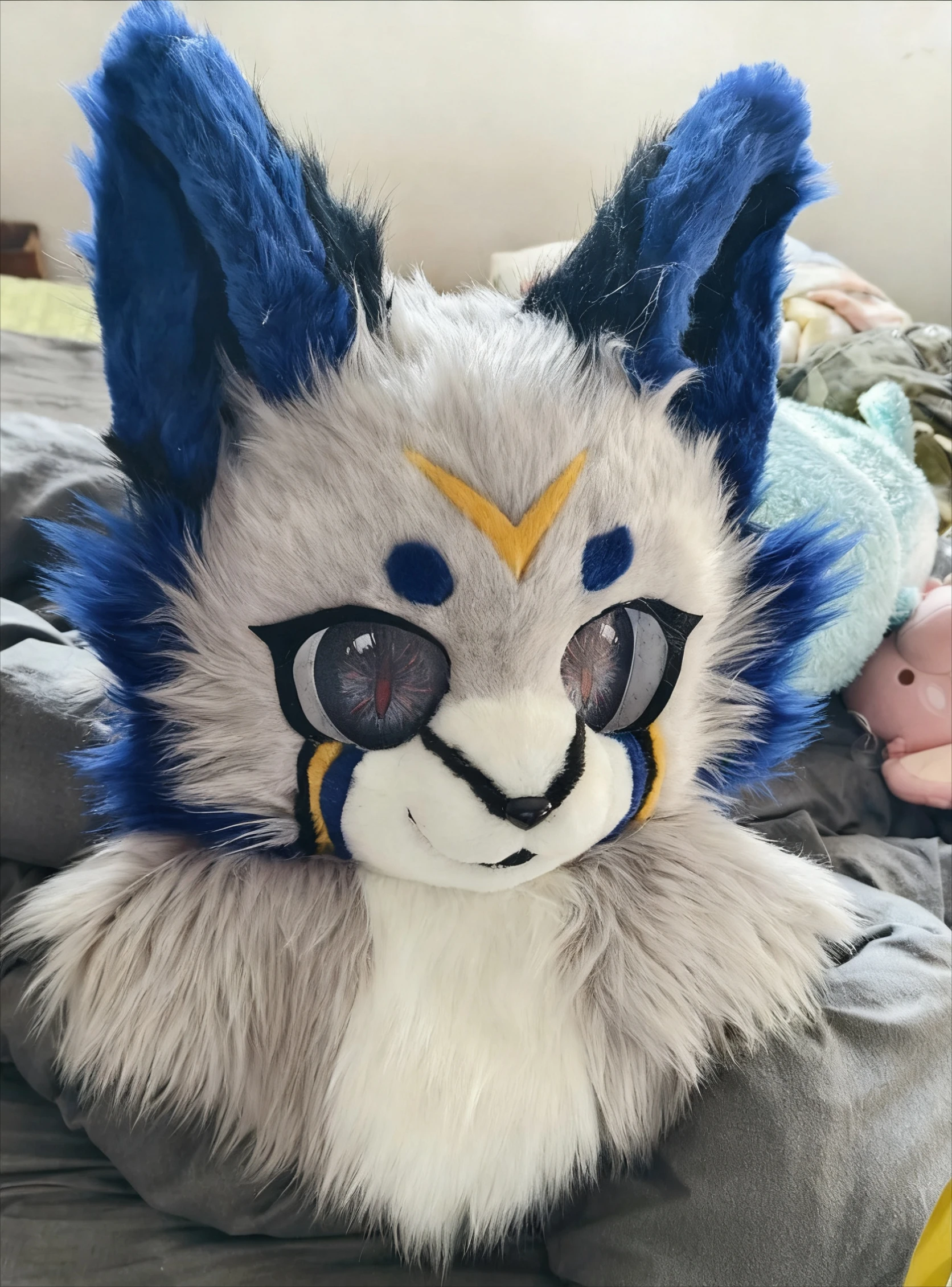 Kemono Base Mask Small Dog 3D Printing Semi Realistic Beast Suit Skull Cosplay Costume Accessorie Send Nose Tooth Eye Mask 6