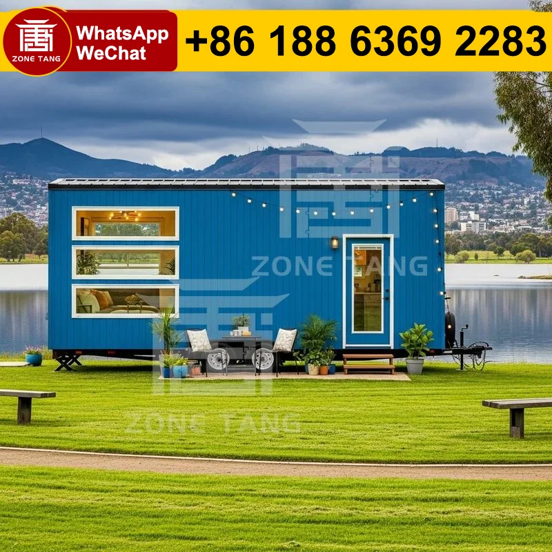 

Wind Resistance Steel Structure Container Buildings Detachable Modules Tiny Homes Prefabricated Garden House Factory Insulation
