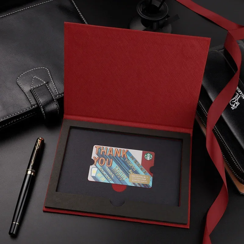 

Customized Logo or Customized Color Matte Flip Box Double-layer Membership Card Folding Packaging Box Gift Card Box