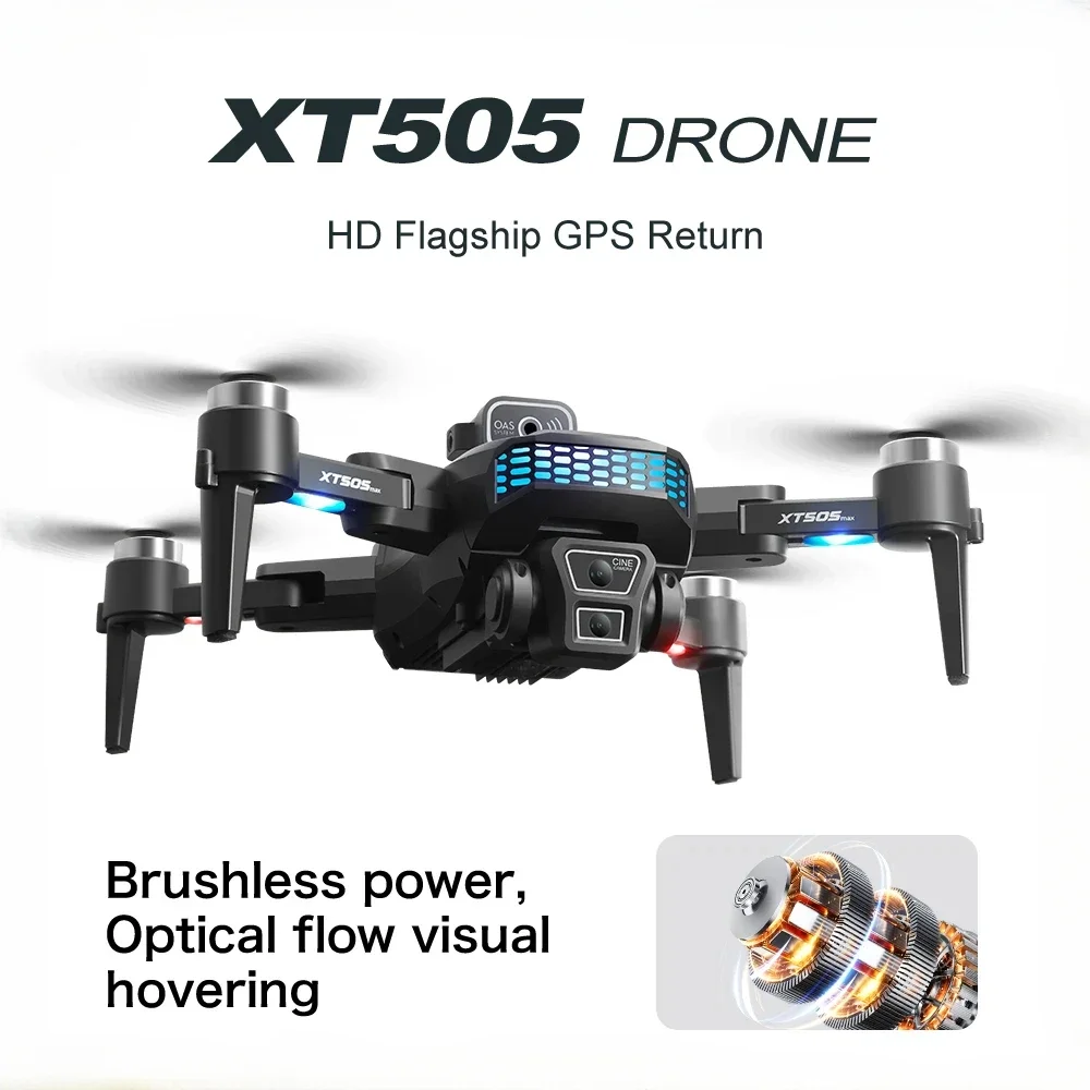 

XT505 Drone GPS HD Dual Camera drones Positioning Brushless Aerial Photography Obstacle Avoidance Remote Control Dron Toys Gift