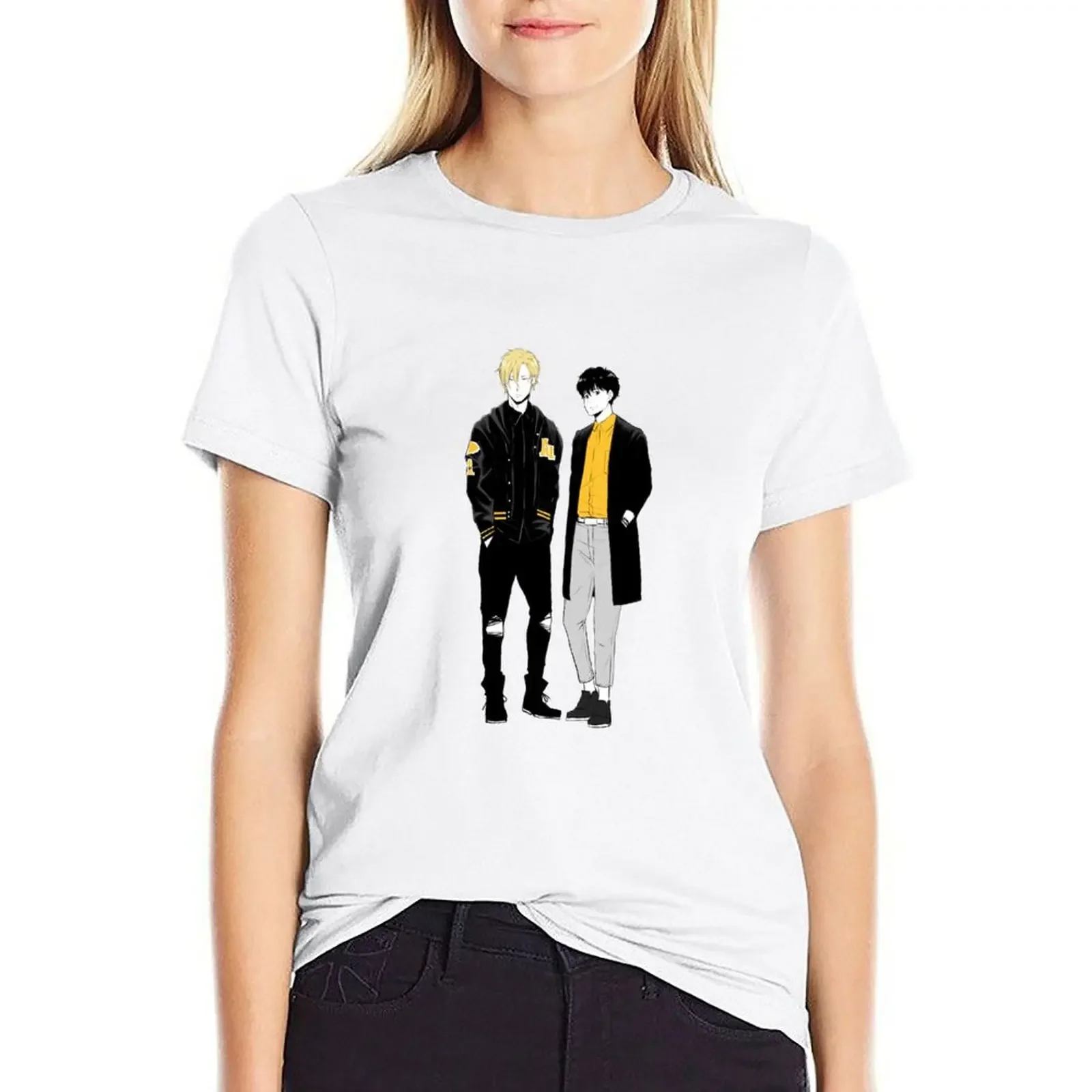 Banana Fish - Ash and Eiji T-shirt Blouse vintage clothes tshirts woman