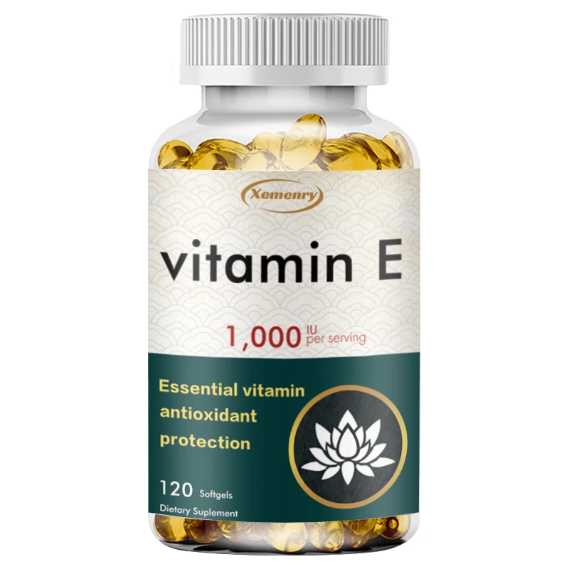 Vitamin E Capsules - Facial Care, Skin, Heart  Health, Anti-Aging, Antioxidant