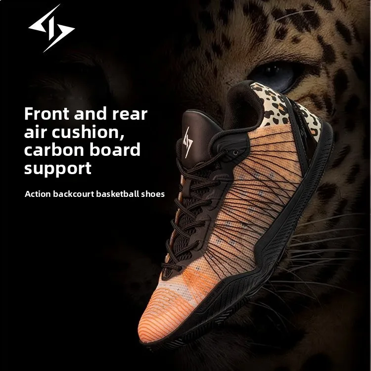 Shiyitong Second Generation Basketball Shoes Men's Low Top Carbon Plate Air Cushion Shock Absorption Sports Shoes for Men And...