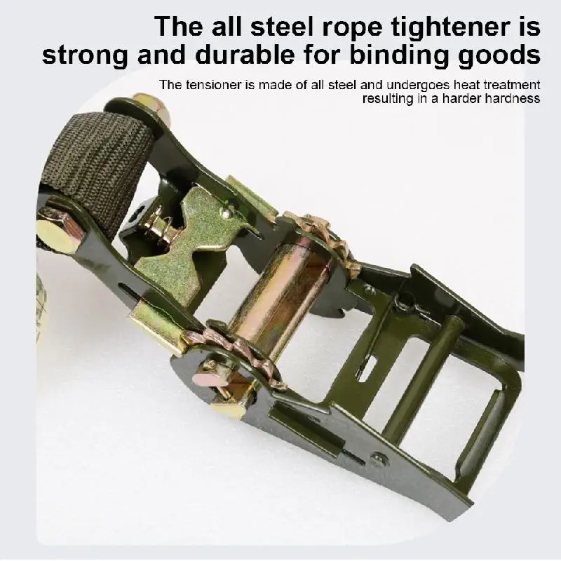 Double Hook Cargo Binding Thickening Ratchet Binding Universal Tractor Binding Lower Binding Trailer Binding Tensors Safety Rope