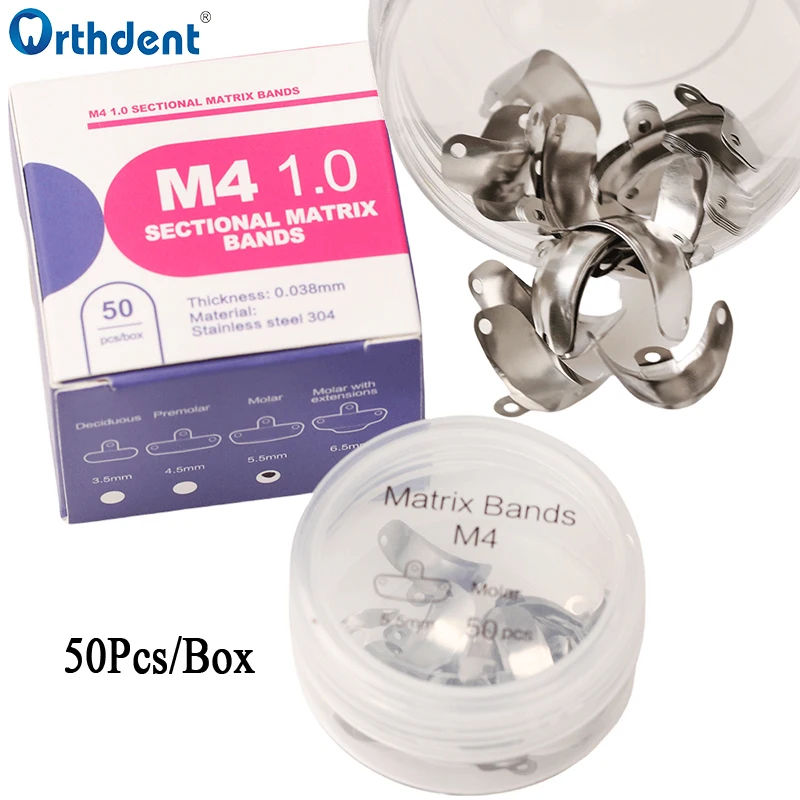 Dental Matrix Bands NITI Metal Matrices Clamp Ring Sectional Contoured Matrix System Nickel Titanium Clamping Ring Dentist Tools